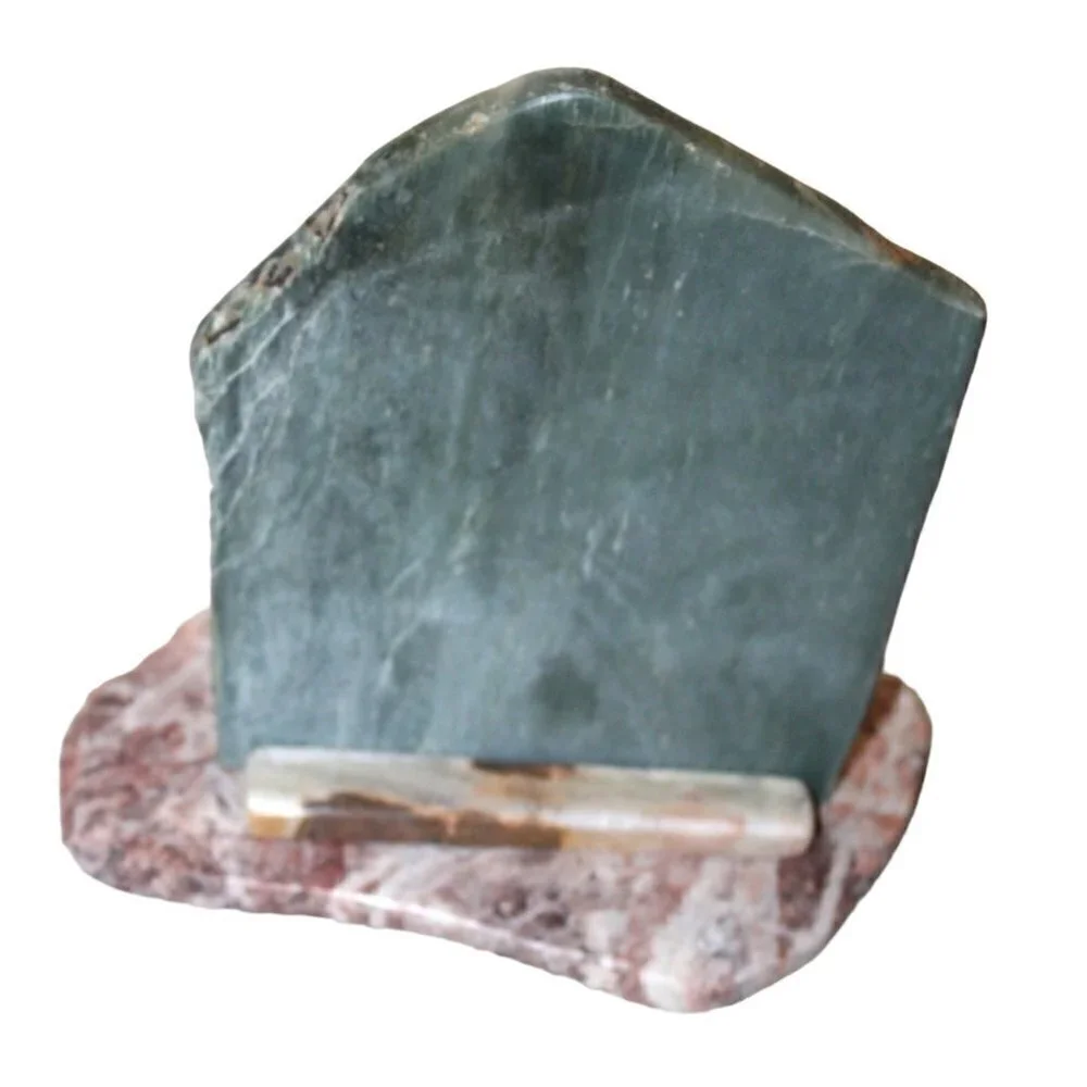 Hand made religious cross stones table decor sculpture agate, quartz, jasper